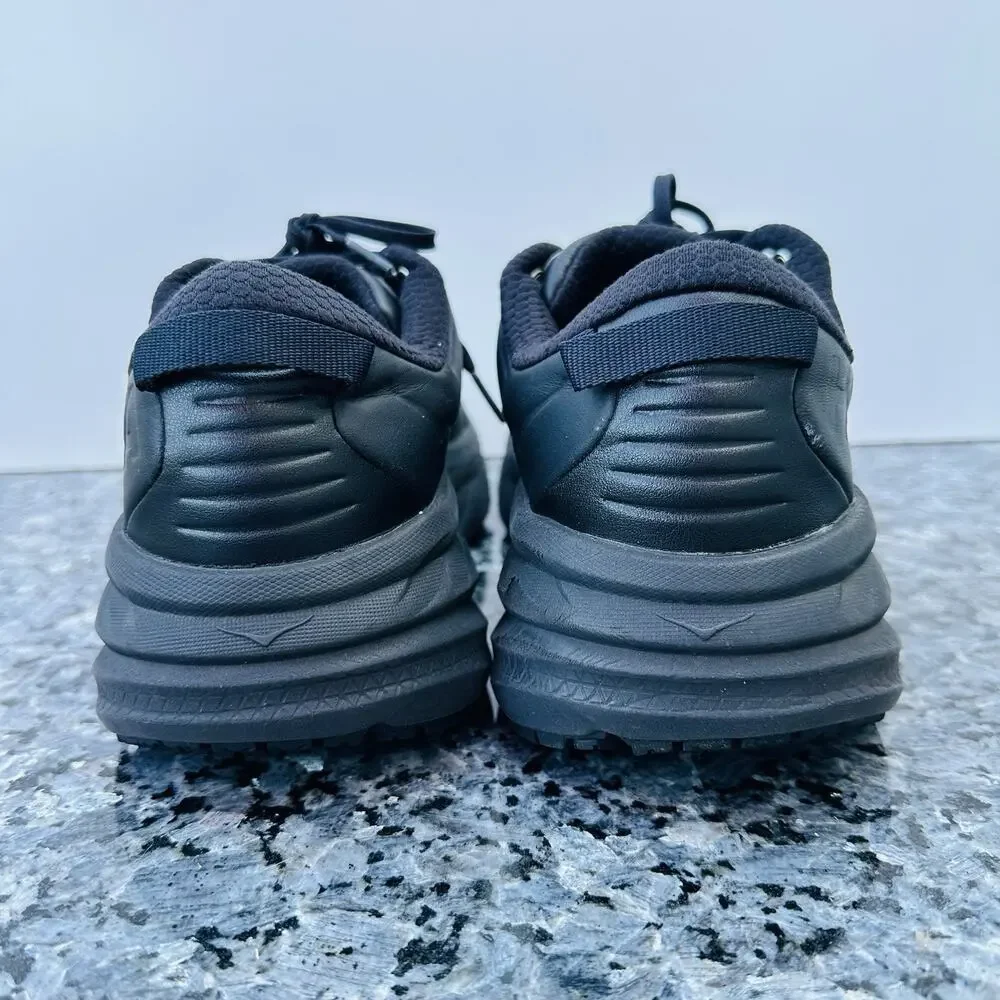 Hoka One One Bondi SR 111051 BBLC Black Slip Resistant Shoes Sneakers Women 11